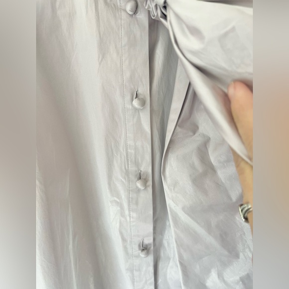 Tory Burch Daphne Bow Blouse In Sheer Lavender Light Purple Size 6 NWT‎ - Picture 7 of 10